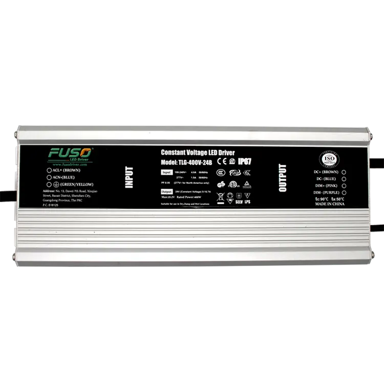 Trình điều khiển đèn LED điện áp không đổi PF 24V 400w cao